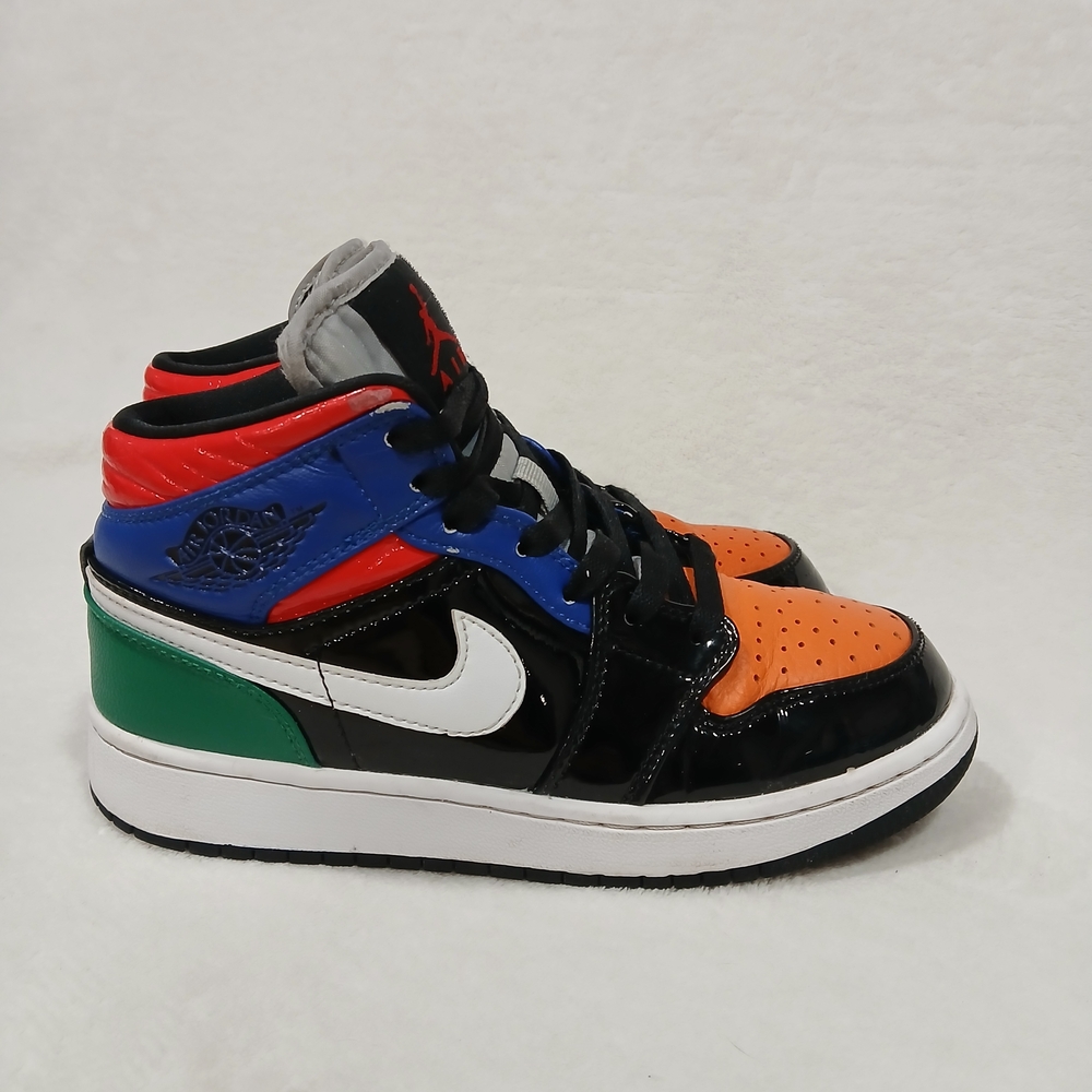 Nike Womens Air Jordan 1 SE CV5276-001 Multi Patent Basketball Sneakers Size 5.5 - Picture 2 of 16